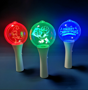 Ikhonsathi Eyenziwe Ngezifiso I-LED Light Stick Ye-Kpop Party Cheering Ball DIY Light Stick