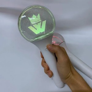 OEM Custom Cheering Concert Light Stick Graverad 3D-logotyp Akryl Led Stick