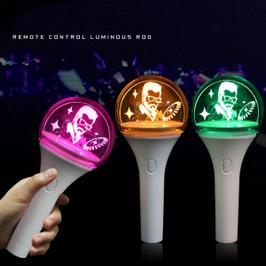 Suaicheantas Gnàthaichte Kpop Idol Cuirm-chiùil Solais Oifigeil Cuirm-chiùil Cheer Glowing Acrylic Light Stick