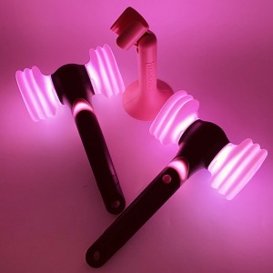 Sort Pink Kpop Light Stick Hammer Lamp Koncert idol officielle lys stick