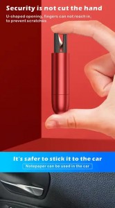2 sa 1 Window Glass Breaker ug Seat Belt Cutter Car Safety Hammer