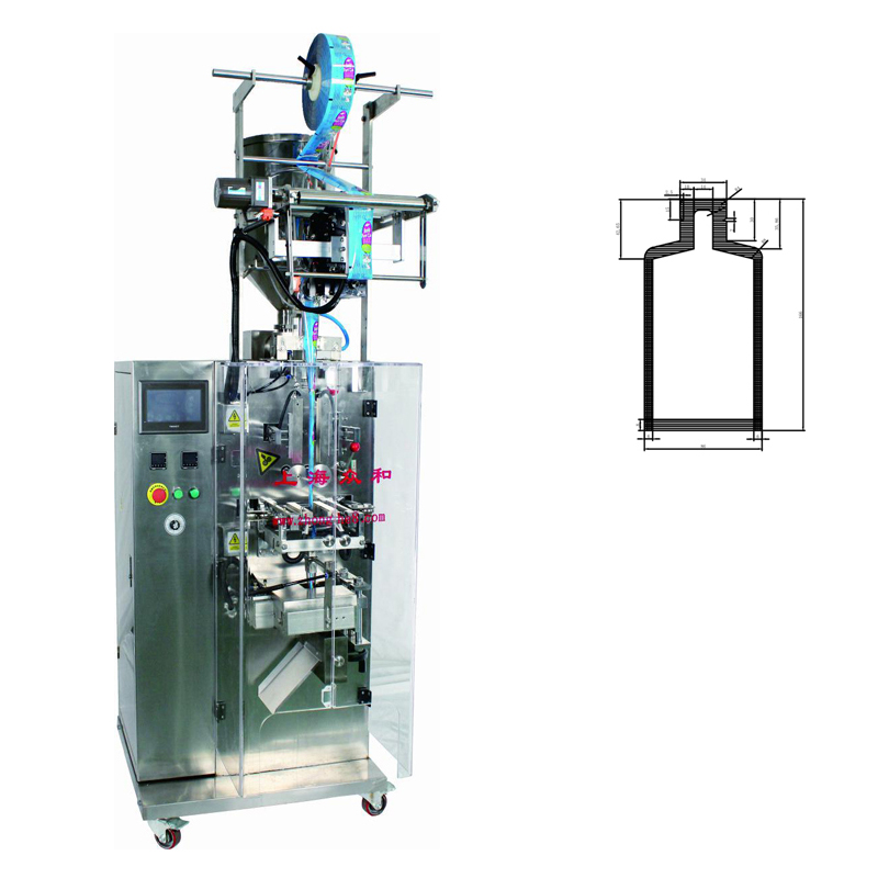 Makineria e paketimit e qeseve të lëngshme me qese me formë të çrregullt 5 ml, 10 ml, 20 ml, 25 ml Imazhi i veçuar