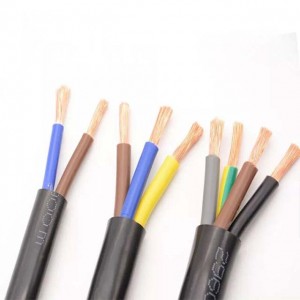 H05VV-F 3core 1.5 Sqmm Flexible Wire Cu/PVC/PVC Fine-Stranded Conductor အတွက် အခမဲ့နမူနာ
