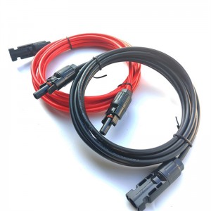 3m 5m 1 чифт червен черен удължителен кабел за слънчева енергия