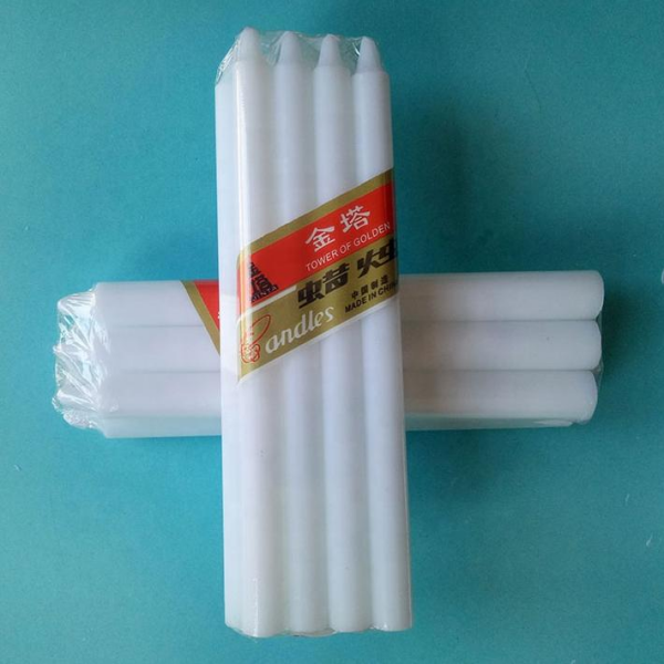 Sikat na 100% Paraffin Wax White Color Stick Candle Velas