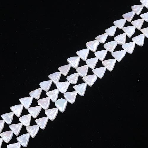 Discount wholesale Freshwater Pearl Star Beads - 11x11mm Triangle Shape Freshwater Pearl Strand –  Daking Jewellery