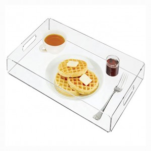 Crystal Square Serving Acrylic Food Tray