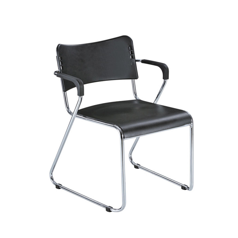 Conference chair staff chair modern minimalist black office chair with armrests plastic chair XRB-009 Featured Image