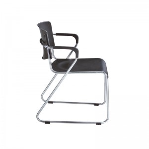 Stack-able plastic metal chair/school chair/Training chair/office chair/with metal legs/armrests XRB-002
