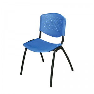 Stack-able plastic metal chair/school chair/Training chair/office chair/with metal legs/without armrests XRB-003-A