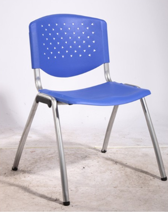 Stack-able plastic metal chair/school chair/Training chair/office chair/with metal legs/without armrests XRB-003-A