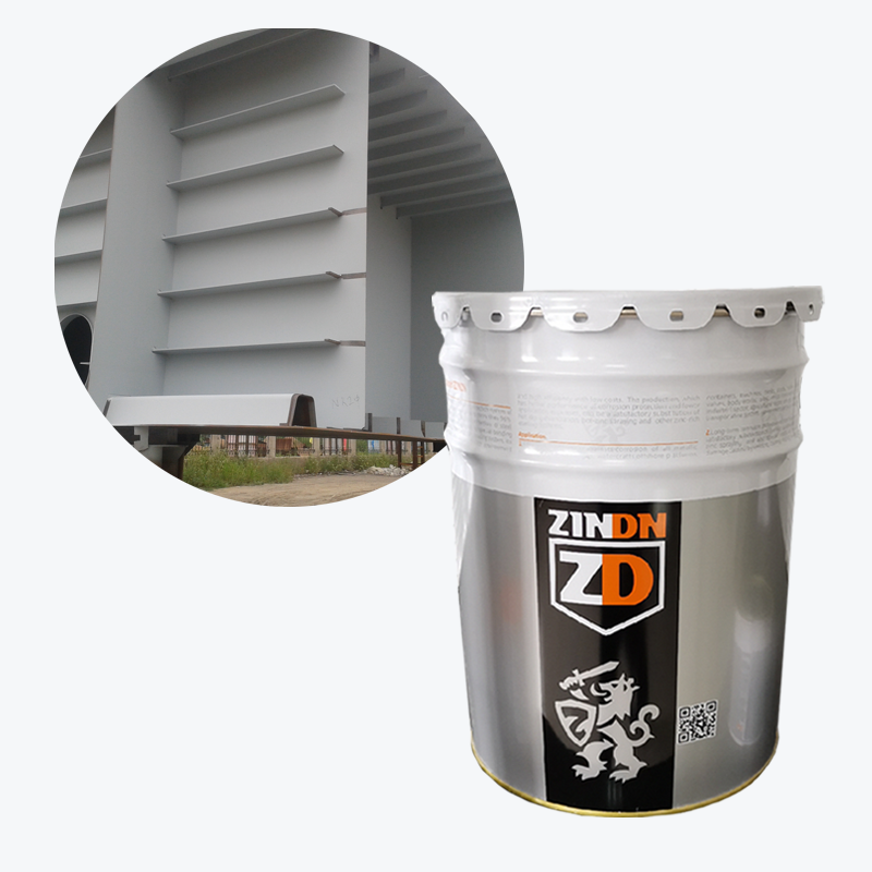 Um único componente com alto teor de zinco e efeito de prata, usado por camada única ou acabamento com galvanização a frio de zinco