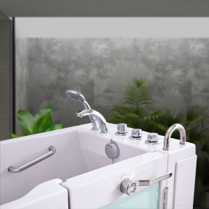 Zink Z1366 UPC อ่างอาบน้ำวนสปาแบบพกพา ห้องอาบน้ำฝักบัวห้องน้ำสำหรับผู้พิการ