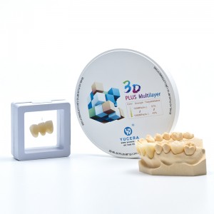 Factory Price  CE Certificate 3D Multilayer Dental Zirconia Block Colored For Milling Machine