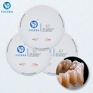 Cad Cam ST Zirconia Block 98mm Yucera Dental Lab Material And Equipment Dental