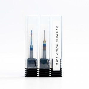 Высокопроизводительные стоматологические фрезерные боры Roland CAD CAM для стоматологических лабораторий, стоматологические резцы для Roland DWX 50/51D/52, размеры 2,0/1,0/0,6/0,3 мм