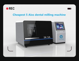 Cina borongan lab dental 5 sumbu CNC zirconia cad Cam dental mesin panggilingan