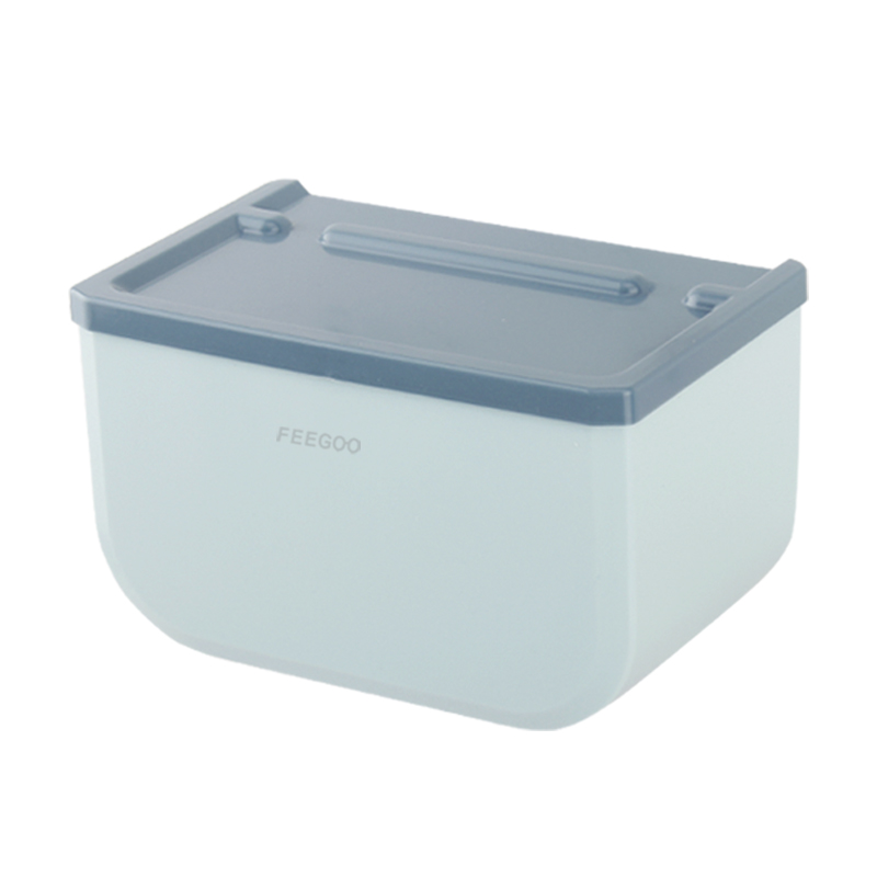 FG5688 κουτί από χαρτομάντιλο μπάνιου χωρίς ραφή, κολλώδες άγκιστρο πολυλειτουργικό αδιάβροχο επίτοιχο ράφι αποθήκευσης χαρτιού σε ρολό