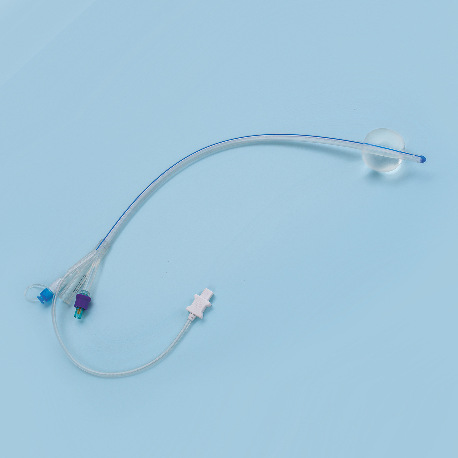 Temperaturo Sensanta Silicone Foley Catheter kun Temperaturo Sensilo (Enketo) Ĉina Fabriko