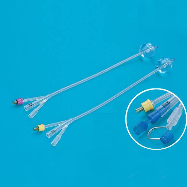 3 Way tas-silikonju Foley Catheter