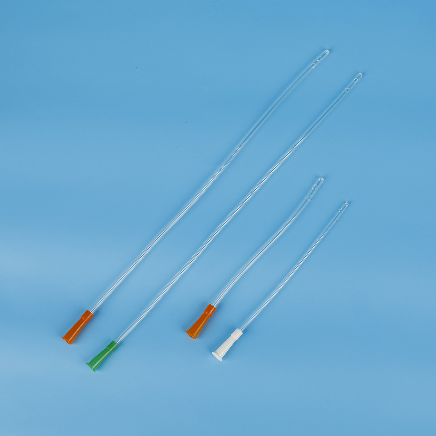 Forĵetebla PVC Nelaton Catheter CE FDA MDR ISO Elstara Bildo