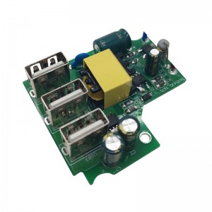 OEM High Quality Pcb Smd Components Factory –  Multiple USB 5 volt 2.4A Wall Gan Mobile Charger PCB Board Charging Module   – LMO