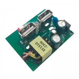 DC 5V 2.4 Amp Gan USB Mobile Charger PCBA Circuit Board