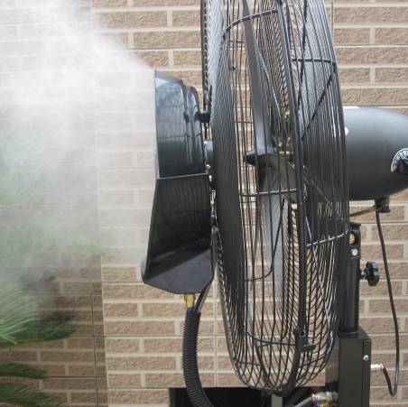How does centrifugal mist fan produce mist