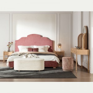 Moderne gestoffeerde bed prinses slaapkamer