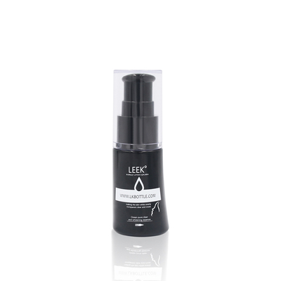 Speciale vorm Zwarte plastic fles Huidverzorging Serum Cosmetische verpakking (3)