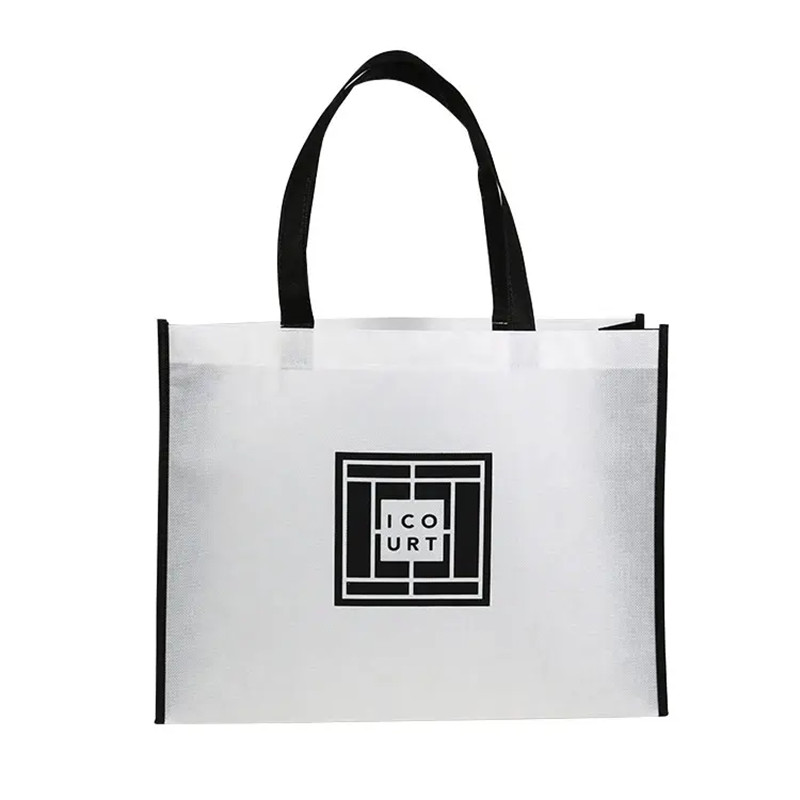 Оптовая торговля Tote Non Woven Bag с застежкой-молнией Рекламная сумка многоразового использования