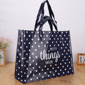 Wholesale Tote Non Woven Bag e nang le Zipper Promotional Shopping Bag Reusable Bag