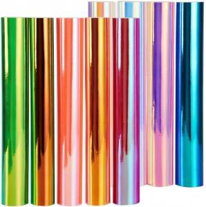 Rainbow Holographic Opal Craft self adhesive Vinyl 12″ x 12 ″ Lishiti tsa DIY bakeng sa plotter