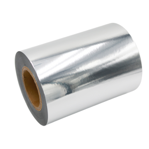 50mic glans sølv PP / akryl lim lim/140gsm hvitt slipppapir