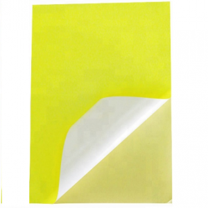 Zelfklevende fluorescerende kleur papieren stickerlabelmaterialen met hoge kwaliteit en de beste prijs voor algemeen afdrukken