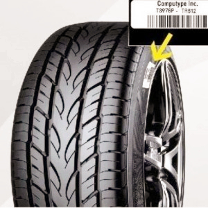 Etiqueta PET para pneus de alta aderência para jato de tinta