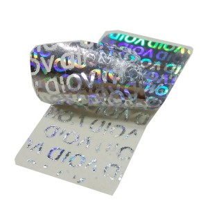 Etiquetas holográficas 3D personalizadas VOID