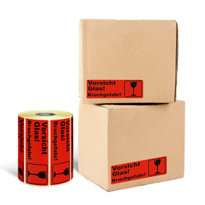 Cura di l'adesiva permanente di alta qualità Personalizza adesivi Etichetta fragile Etichetta d'avvertimentu di imballaggio