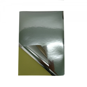 Self adhesive matte sulveren folie sticker matte polyester labelblêd
