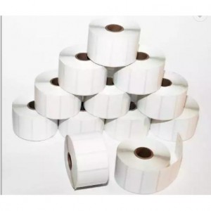 فروش داغ برچسب کاغذی بارکد با کیفیت بالا رنگی/سفید نیمه براق برچسب های حرارتی مستقیم 2.25 x 1.25 اینچ