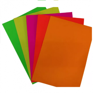 Materi Label Stiker Kertas Warna Fluorescent Self Adhesive Kanthi Kualitas Tinggi Lan Rega Paling Apik Kanggo Pencetakan Umum