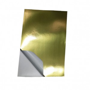 Paper autoadhesiu de paper d'alumini brillant per a la impressió d'etiquetes