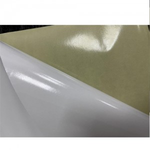 Role de hârtie termică directă OEM etichetă material role jumbo autocolant hârtie sticlă galbenă