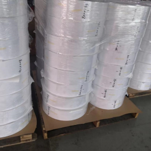 Pabrik grosir Self-adhesive paper label jumbo roll 1080mm lebar 2000m panjang