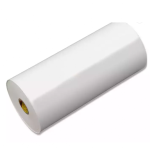 Rollo autoadhesivo de papel sintético de 75um PP película autoadhesiva impermeable e resistente á rotura