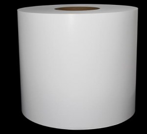 Self napel Semi Gloss Paper Bahan Baku Thermal Transfer Label Jumbo Roll