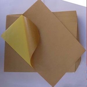 נייר מדבקת קראפט בגלילים אנטי-אוסמוזה במפעל אספקה ​​ישירה ספיגת דיו טובה A4 דבק עצמי