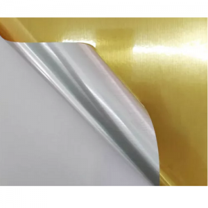 Lipnus Matinis sidabro folijos lipdukas matinis poliesterio etiketės lapas