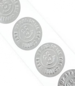 Цифров етикет 100gsm матово лентово алуминиево фолио хартия на маслена основа залепващ етикет стикер за дигитален печат
