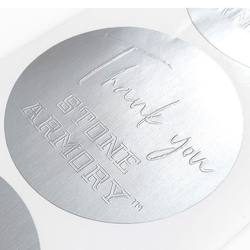 Digital Label 100gsm Matte Sliver Aluminum Foil Paper na oil-based na Adhesive Label Sticker para sa Digital Printing